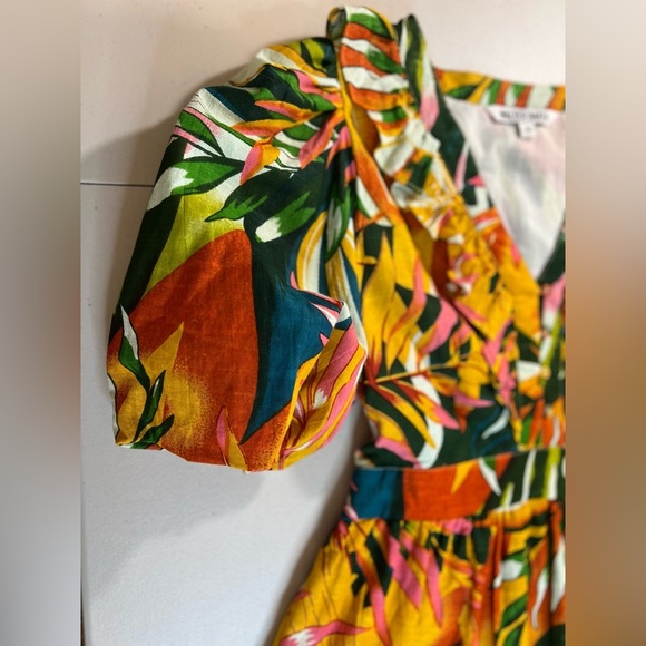 Walter Baker Alani Floral Mini Dress, Color Yellow Multicolor, Size 8, N… - Picture 6 of 11